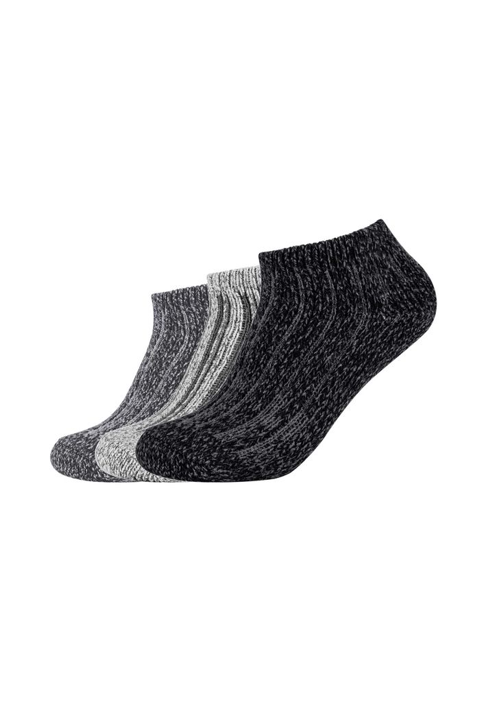 s.Oliver Sneakersocken hygge rib im praktischen 3er-Pack anthracite melange 35-38