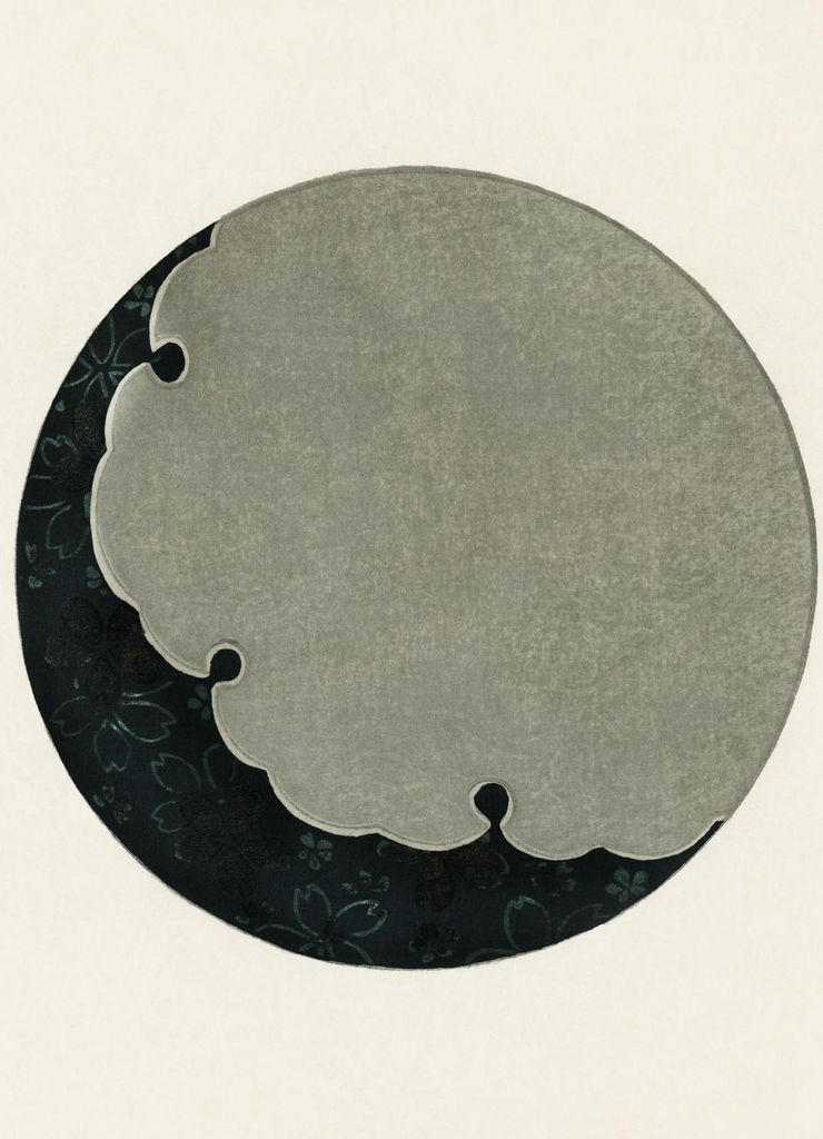 Plakat 13x18cm Mond, Bijutsukai Japanisch Vintage für das Wohnzimmer