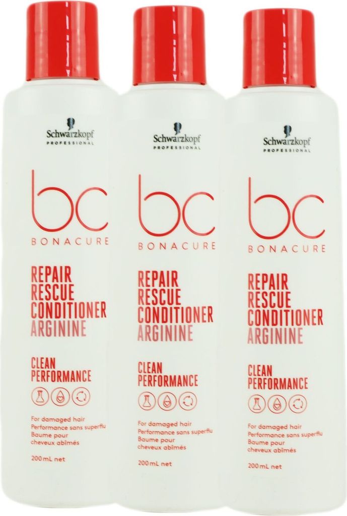 Schwarzkopf Bonacure Repair Rescue 3 x 200 ml Conditioner Produktbild 