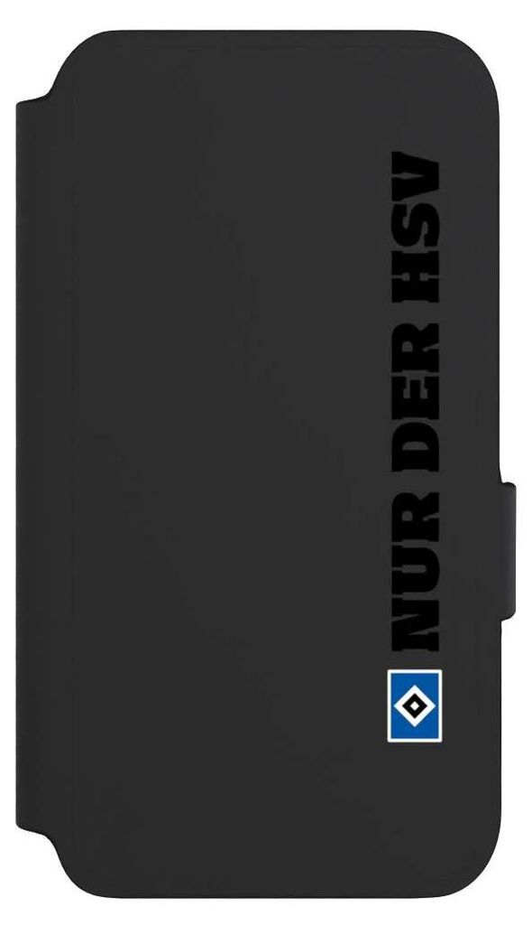 NIVOCASE Klapphülle für Samsung Galaxy S22 Handyhülle aus Kunst Leder NIVOflip schwarz HSV Hamburger SV transparent