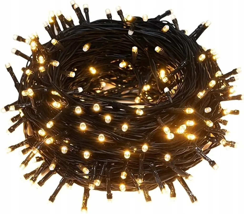 Guirlande LED blanc chaud 54 mètres avec 1000 diodes haute densité