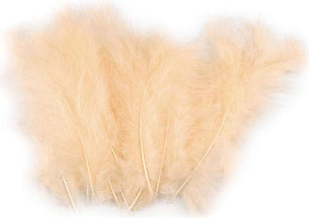 Piume decorative di struzzo salmone 9-16 cm Immagine del prodotto 