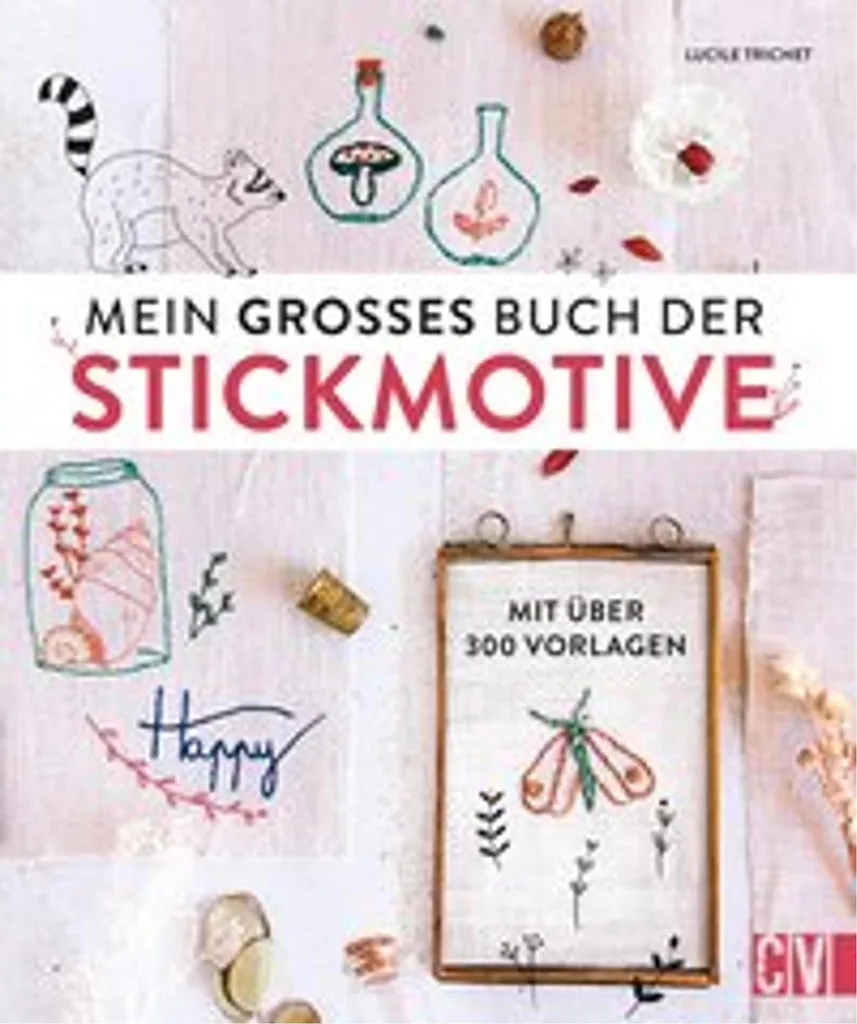 Livre de broderie Mein großes Buch der Stickmotive avec 300 motifs DIY