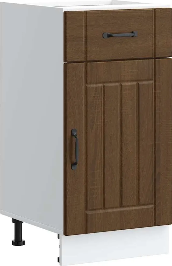 Base Lucca Brown Rovere per Cucina Fai-da-Te: Robusta e Componibile