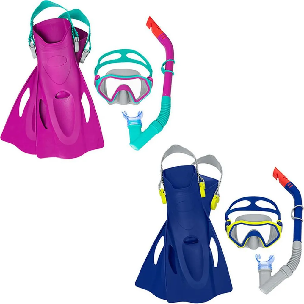 Kit Bestway Set de Plongée avec Masque Tuba et Palmes Taille 37-41