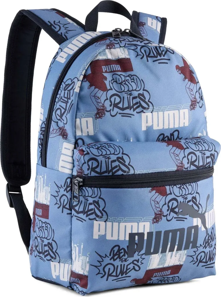 Zaino PUMA Phase AOP Small Cool Blue: Stile Streetwear e Praticità 13L