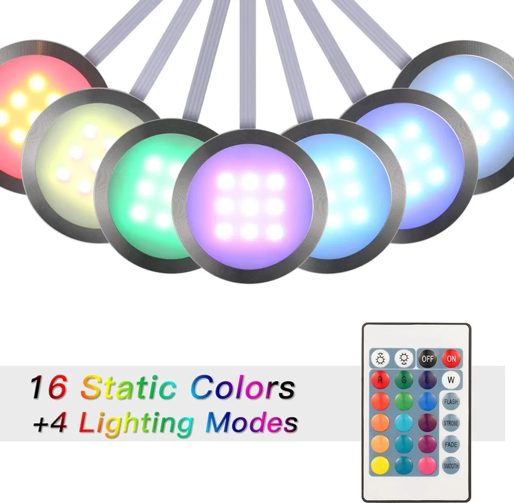 Éclairage LED Cuisine sous Placard RGB avec Télécommande - Kit de 4 - 3