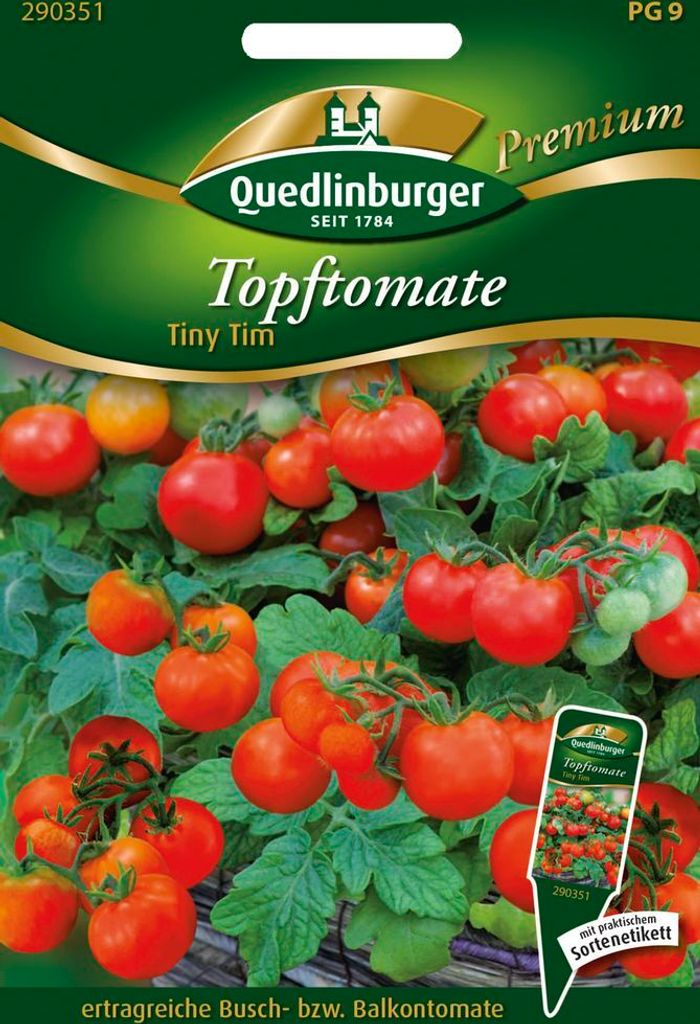 Quedlinburger Saatgut - Topftomate Tiny Tim - Samen - 290351