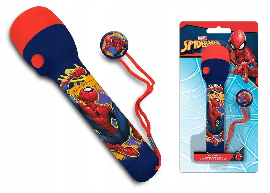 Spiderman lampe de poche enfants 21cm LED Web-Slinger Image du produit 
