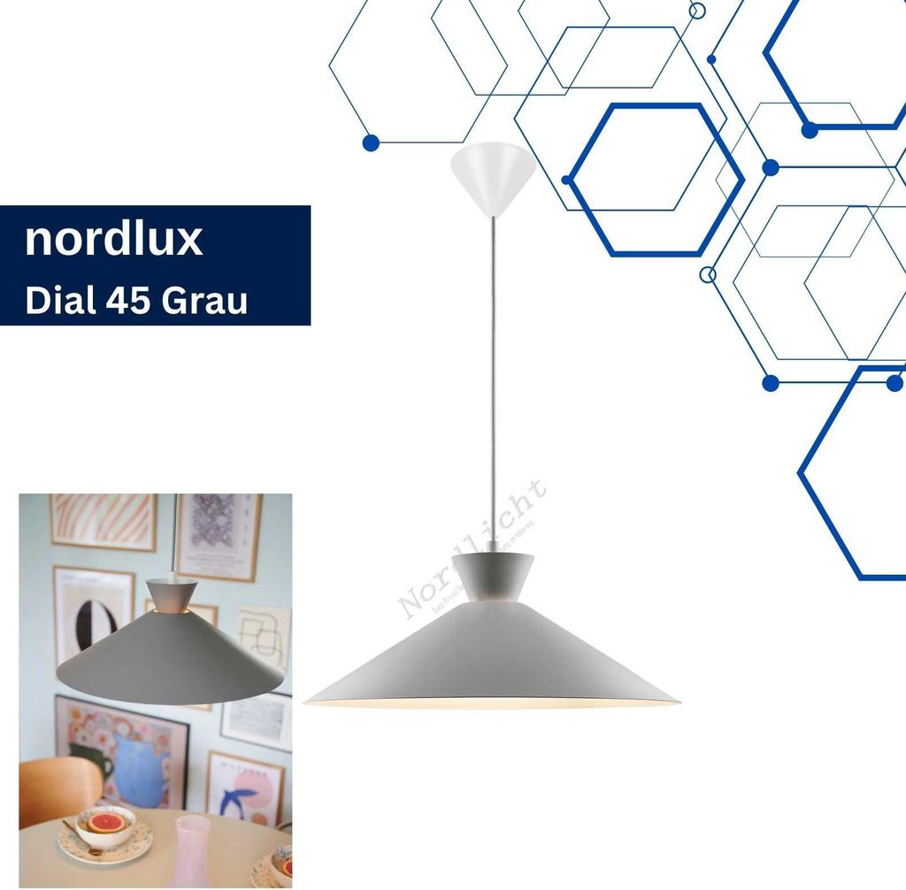 Pendelleuchte Nordlux Dial 45 Hängelampe Grau skandinavischer Look