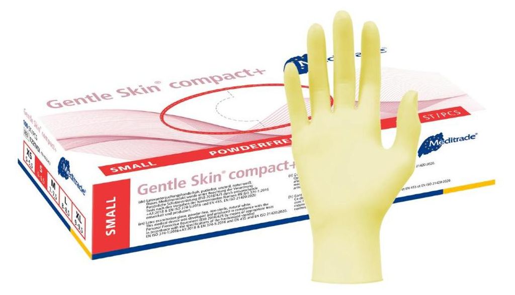 Meditrade - Einmalhandschuhe Gentle Skin compact - Größe S - 10x100 Stück