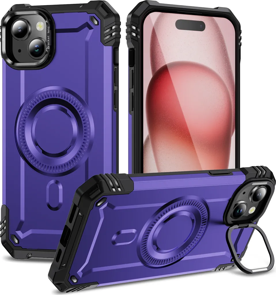 Custodia iPhone 15 con Supporto Anello - Ideale per Viaggi e Foto