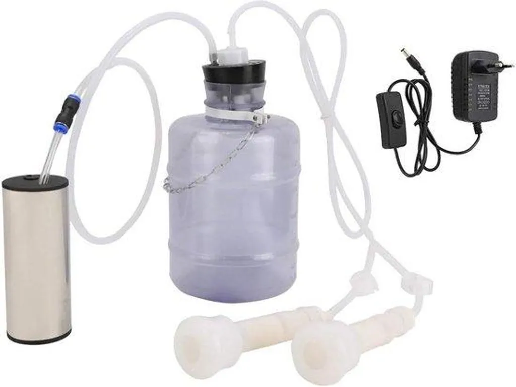 Finissez la traite manuelle avec cette pompe à vide 5L pour chèvres
