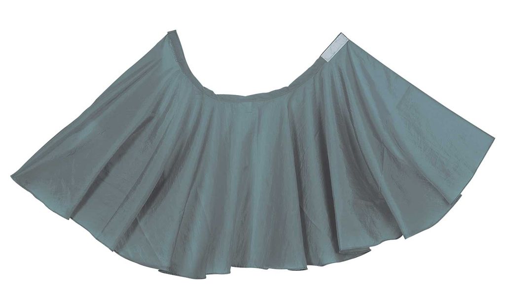 Comair Frisierumhang Crash grau kurz 85x85cm Cape Crash short grey