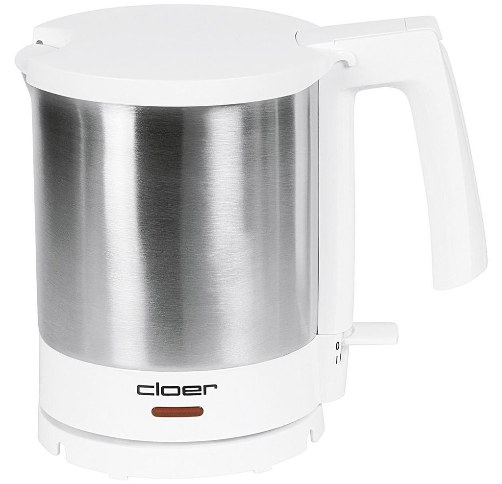 Cloer 4701, 1,5 l, 1800 W, Edelstahl, Weiß, Drahtlos Produktbild 