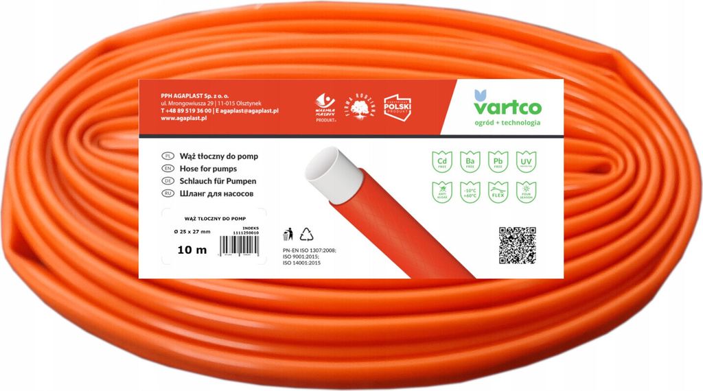 Vartco 2-lagiger Entwässerungsschlauch Schlauch für Produktbild 
