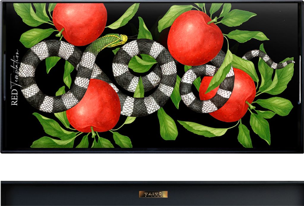 Taitù Red Temptation - Tablett rechteckig 40x20 cm