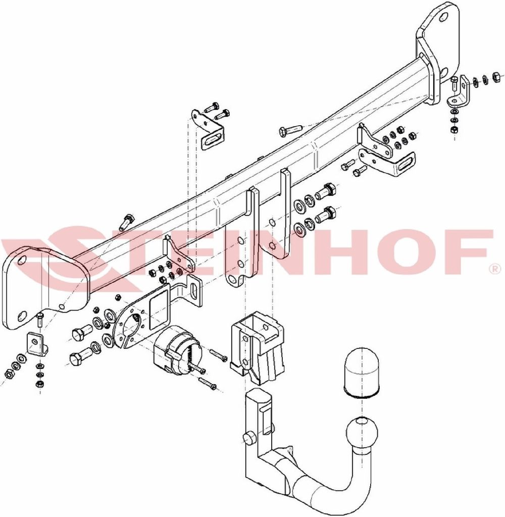 Z546041 Anhängerkupplung passend für BMW 5 Seria 03/2014-01/2017 abnehmbar
