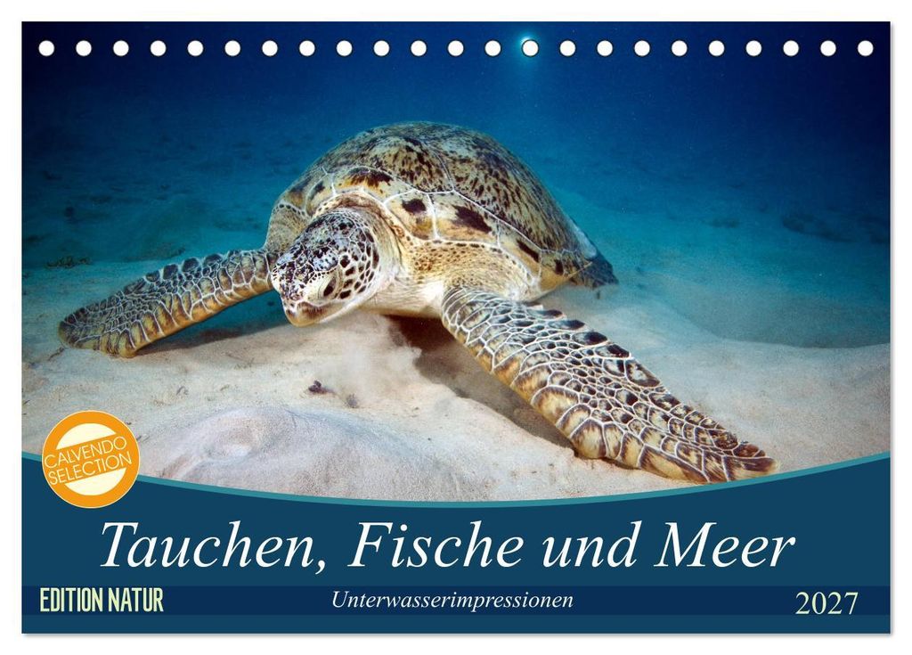 Tauchen, Fische und Meer (Tischkalender 2027 DIN A5 quer), CALVENDO Monatskalender
