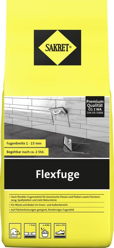 SAKRET Flexfuge 1 - 15 mm basalt 1 kg