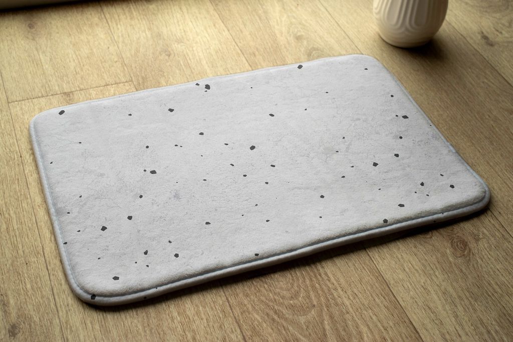 Badteppich Saugfähige - Badezimmer Teppich - Rutschfester Badvorleger Badematte - 75x45 cm - Abstrakte Flecken