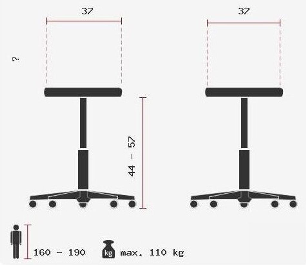 Topstar Sitness Bob poliert/weiß Produktbild 3