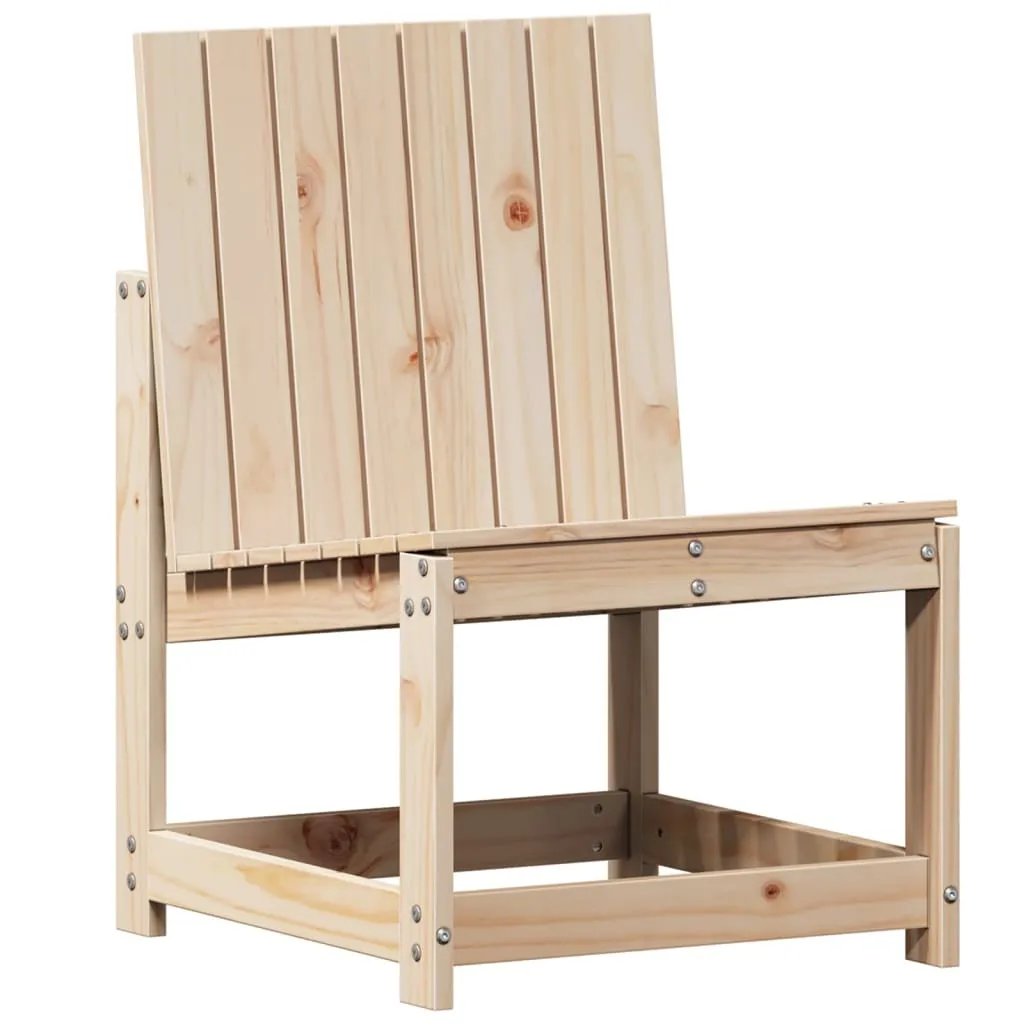 Sedia Esterno 50x55x77 Pino Massiccio Design Moderno Naturale