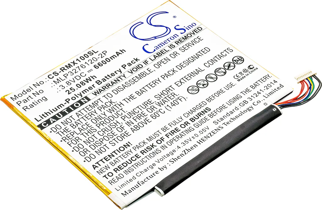 Batteria Ricambio Verizon Ellipsis 10 MLP3276120-2P 6600mAh TECHTEK