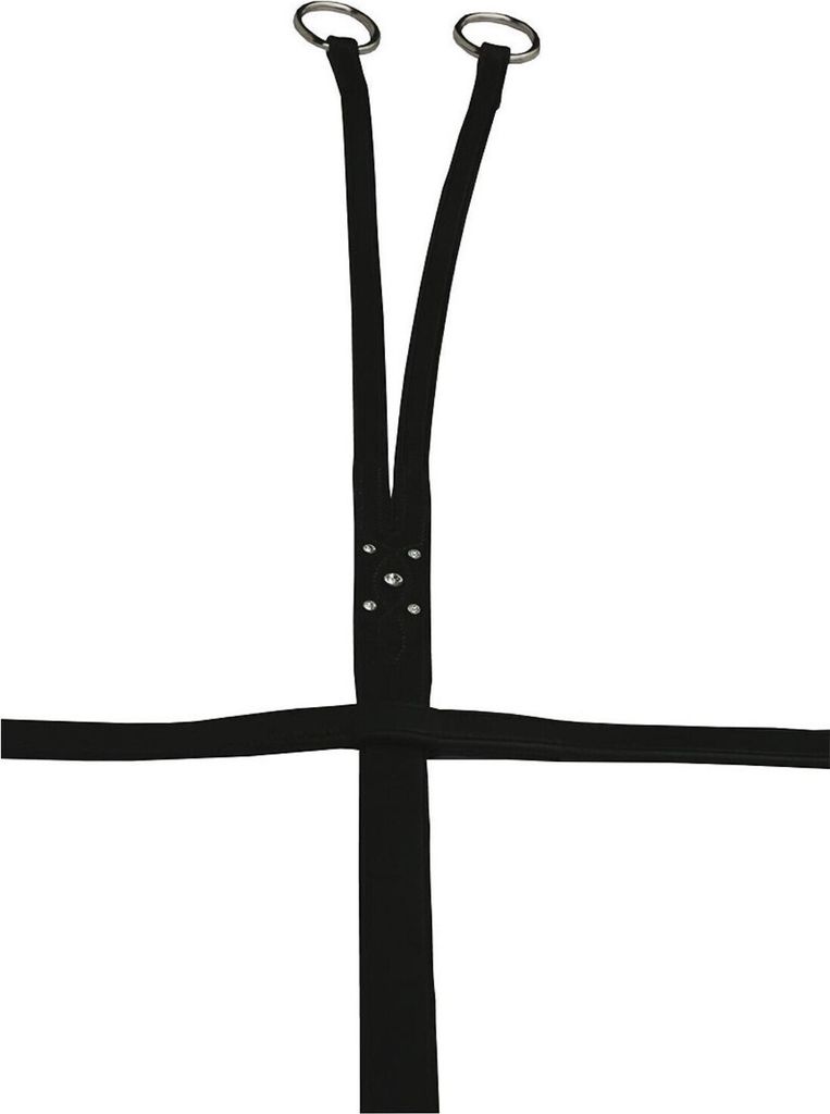 Martingal mit Strass, schwarz