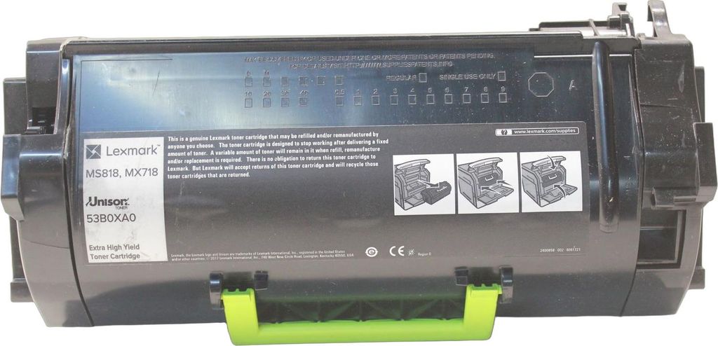 Lexmark 53B0XA0 Toner Black -Bulk