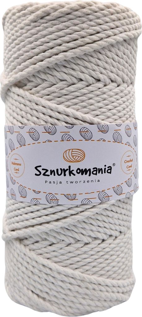 Makramee-Garn 5 mm 100 m 3-fädig, viele Farben, Baumwollgarn, Baumwollkordel 5 mm 3-lagig, Makramee-Kordel, Makramee-Kordel, Baumwollkordel, gehä...