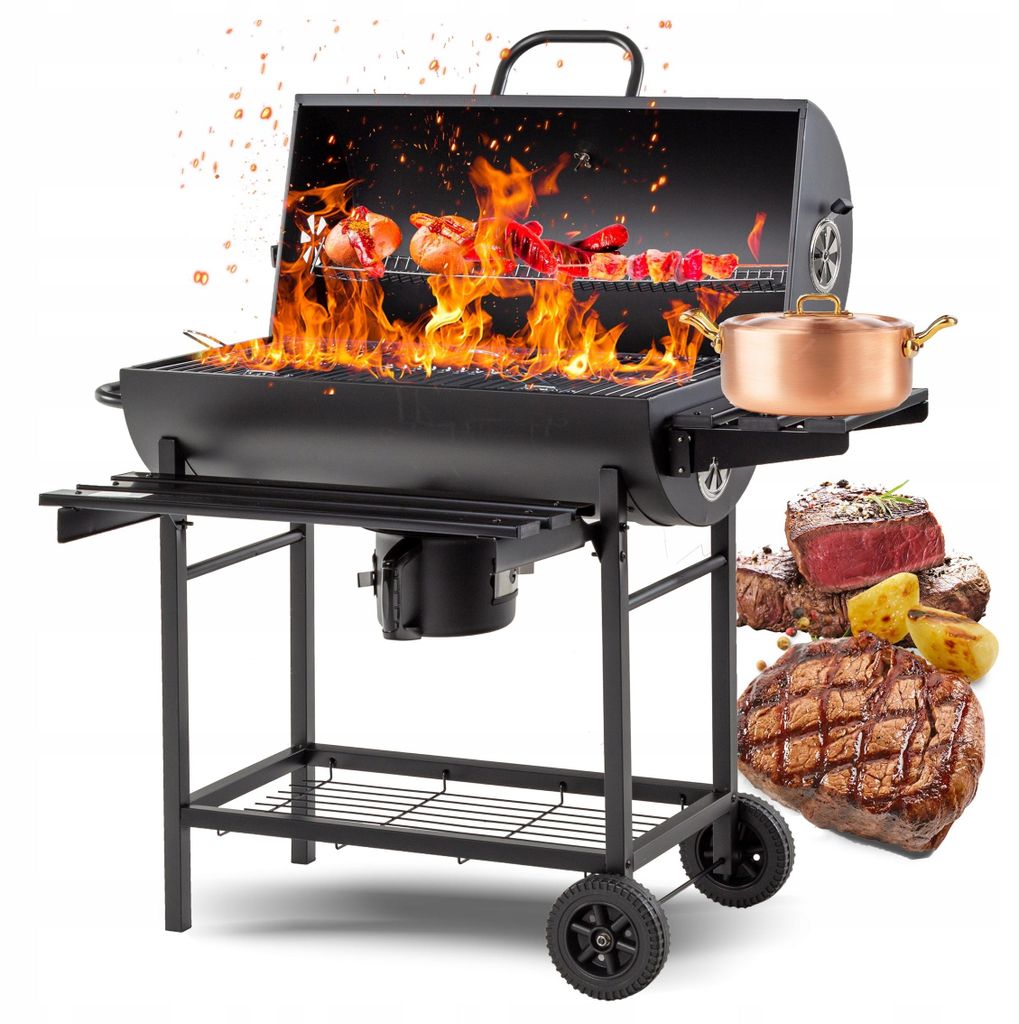 Großer Holzkohle-Fassgrill BARIL | Gartengrill XXL mit Produktbild 