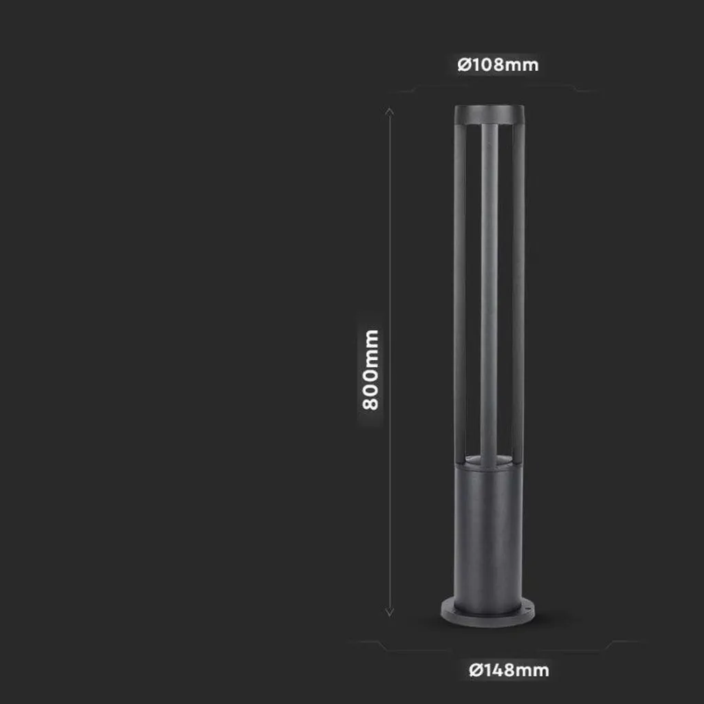 Sécurisez vos Allées avec cette Borne Extérieure LED 80cm Noir IP65 10W