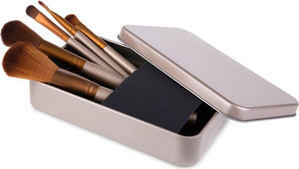 KIK KX9649 Kosmetikpinselset im Etui 12-tlg