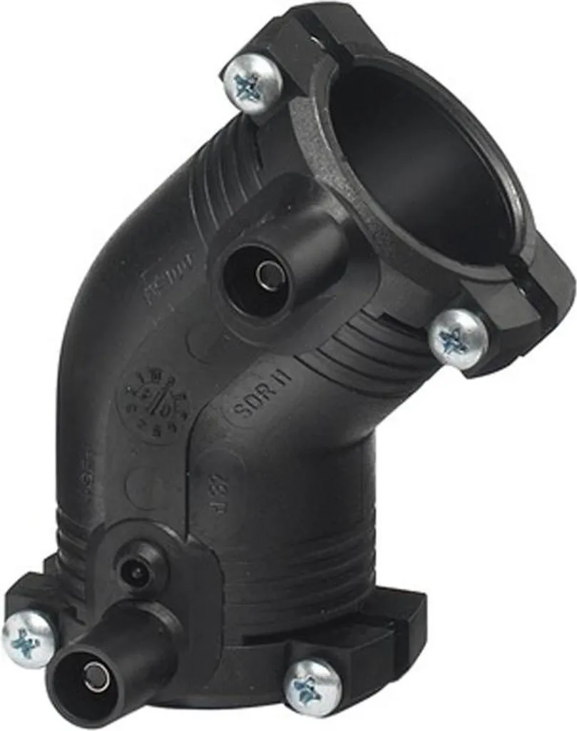 Coude électrosoudable d32 45° pour réseaux enterrés eau et gaz PE