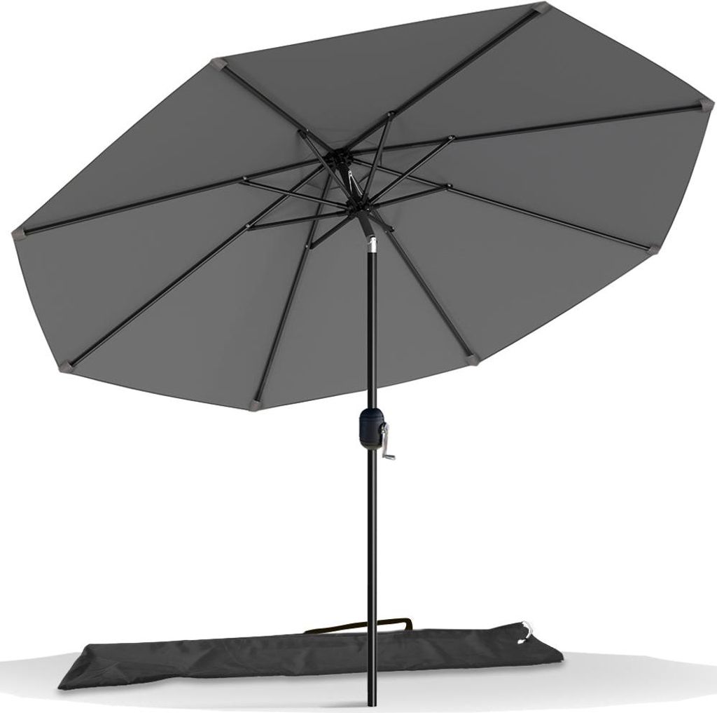 VOUNOT® Sonnenschirm für Balkon, 270 cm, Knickbarer Produktbild 