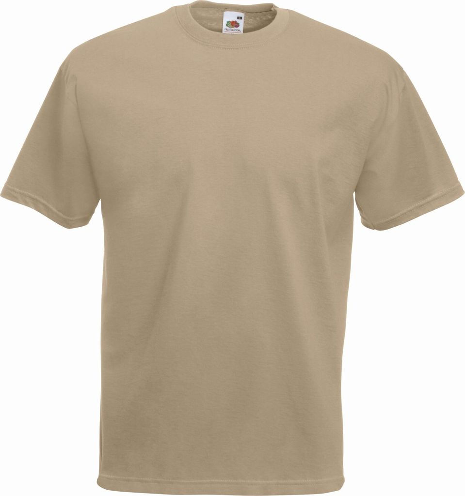 T-Shirt | Fruit of the Loom (FOL61036), Farbe:khaki, Größe:XL
