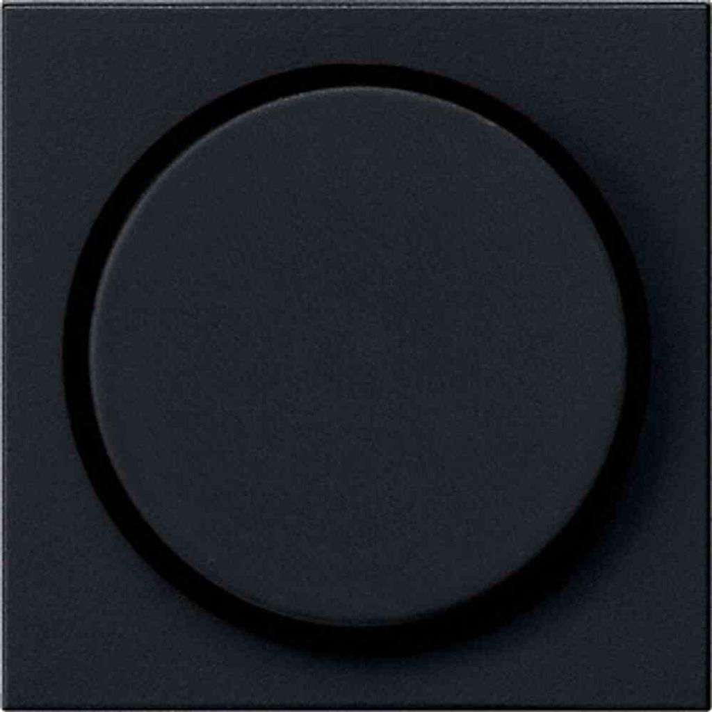Gira Abdeckung sw Knopf Dimmer+Poti 0650005 Produktbild 
