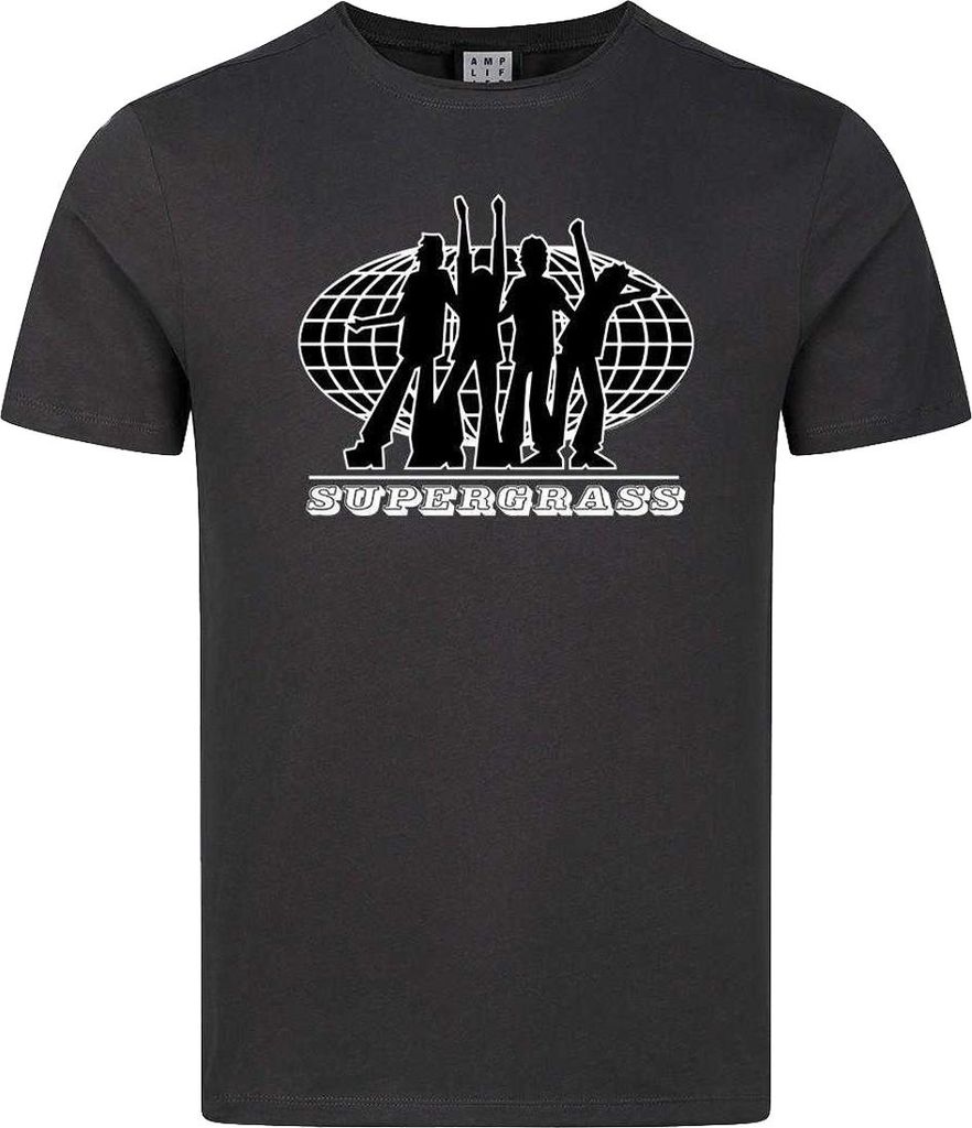 Amplified - "Supergrass 25" T-Shirt für Herren/Damen Uni GD4260 (3XL) (Holzkohle)
