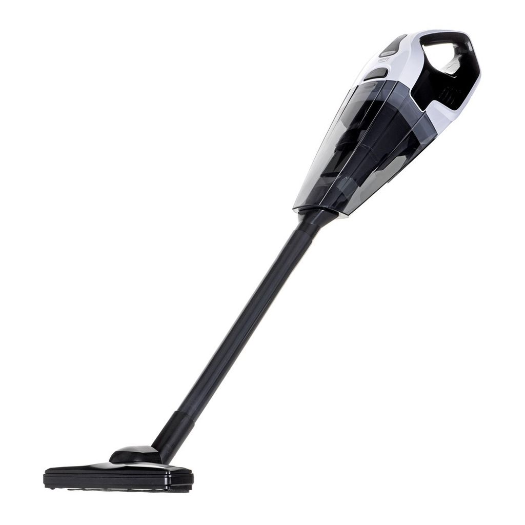 A cordless stick vacuum cleaner is shown against a white background.