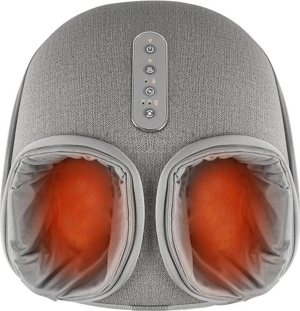 Fußmassagegerät, Tiefen-Knettherapie, Entspannung & Schmerzlinderung, GRAU, EU-Stecker