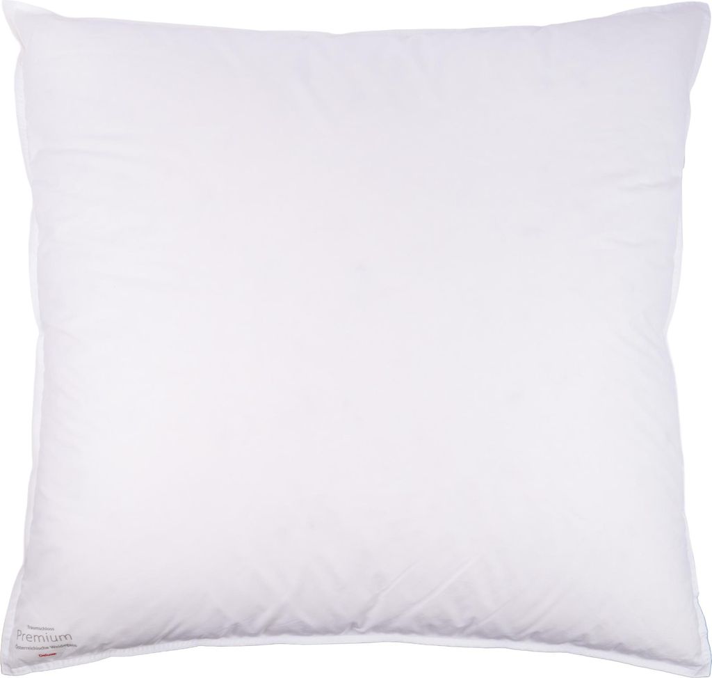 Traumschloss Premium Deluxe Daunen Kopfkissen 80 x 80 cm Daunen und Federn aus artgerechter Tierhaltung