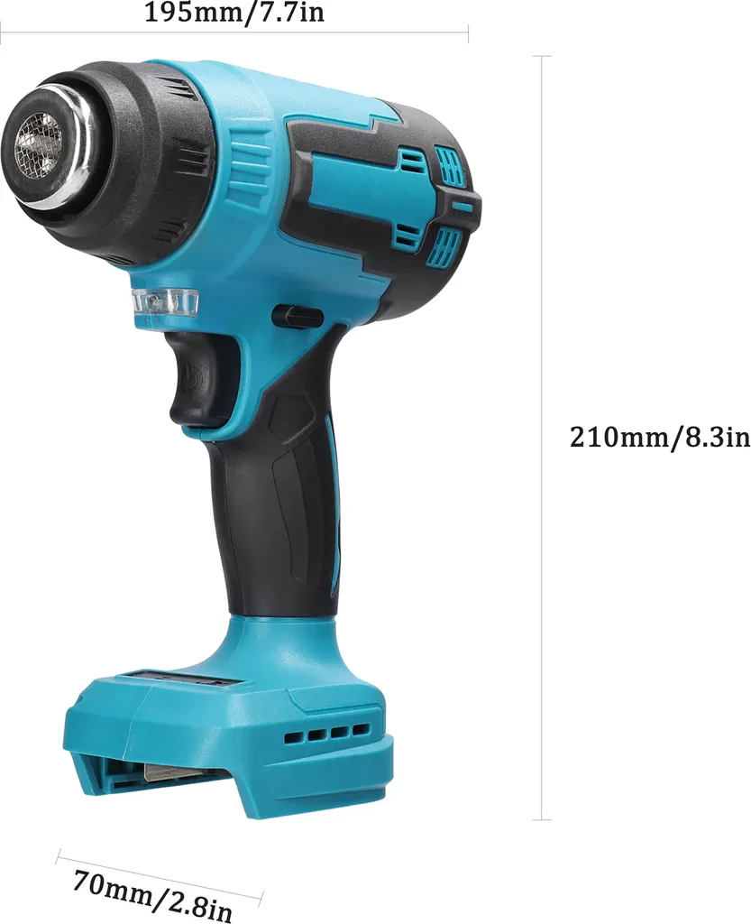 Pistolet à air chaud portable rechargeable pour travaux de rétractation - 6