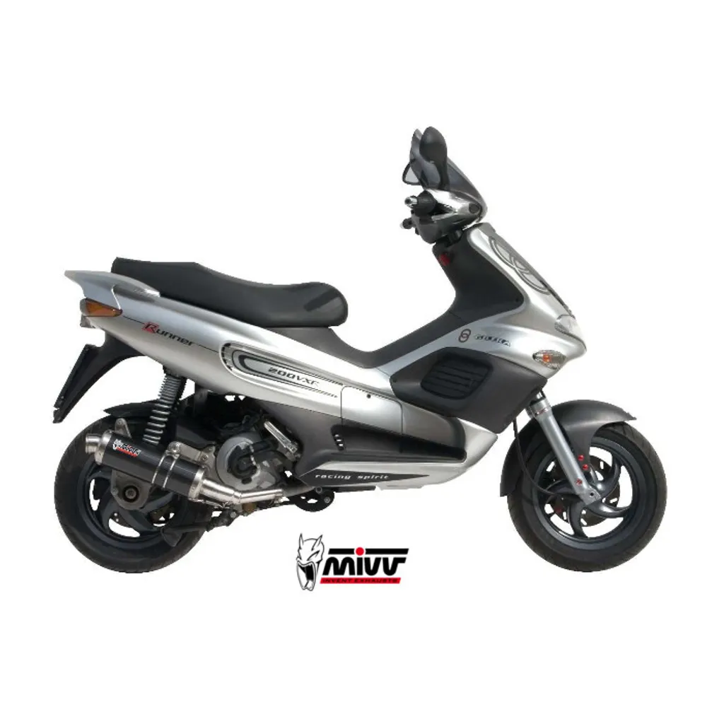 Ligne MIVV GP Gilera Runner 200 03-04 pour une Conduite Sportive M24