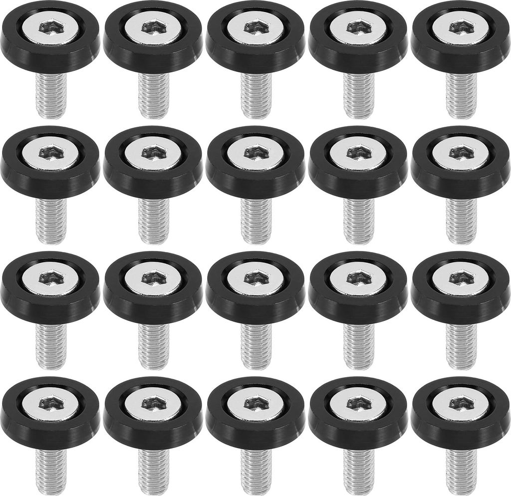 20Stk. Auto Motorrad M6 Stoßstange Unterlegscheibe Schraube Schwarz