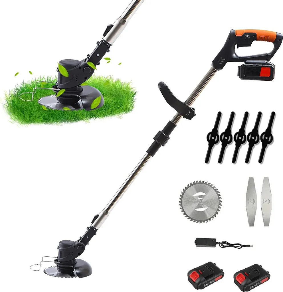 Tondeuse à gazon sans fil avec moteur brushless et 2 batteries 4.0Ah