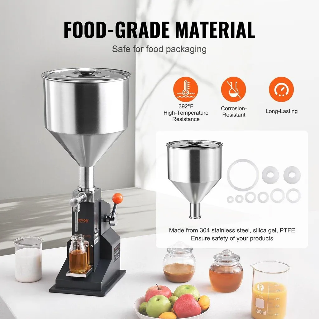 Doseuse liquide inox réglable 5-50ml avec trémie haute performance - 5