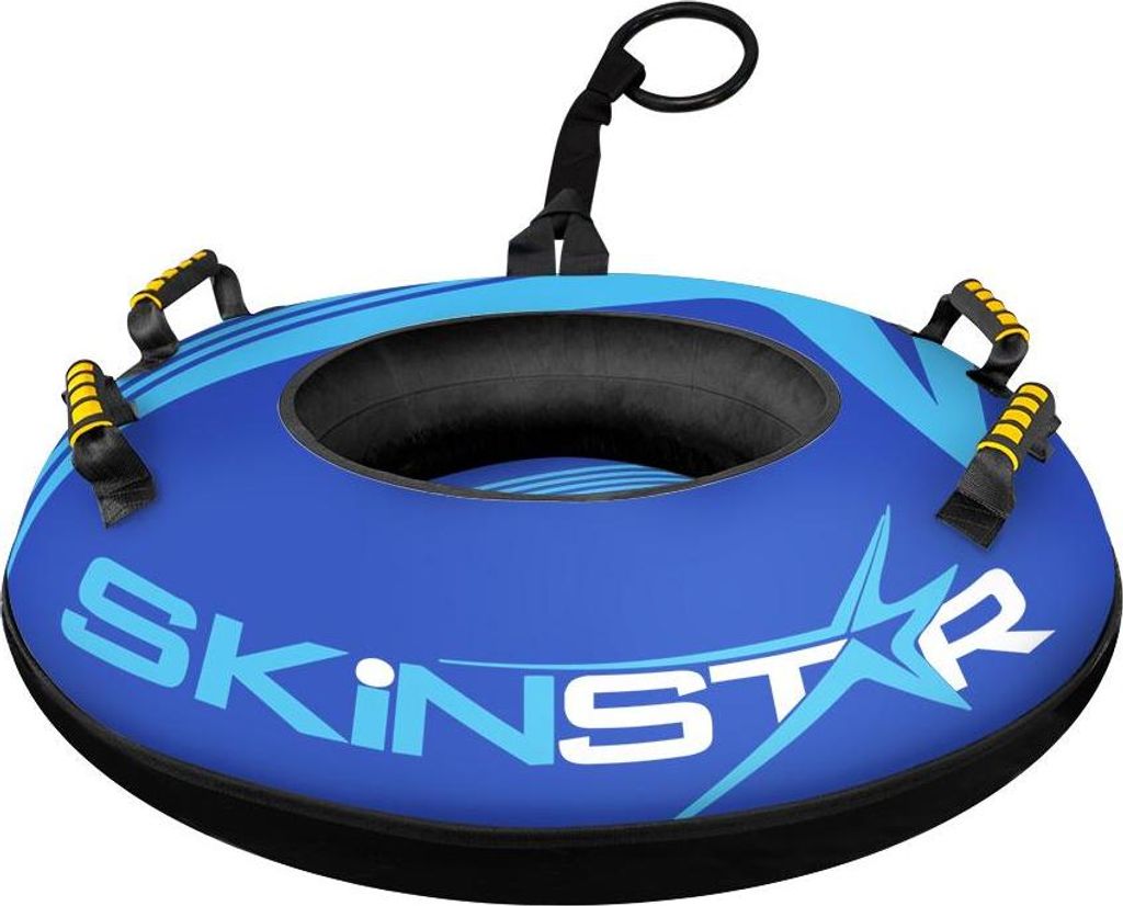 SkinStar Profi Snowtube Ø70cm Schneereifen Rutschreifen Rodel Schlitten Bob blau