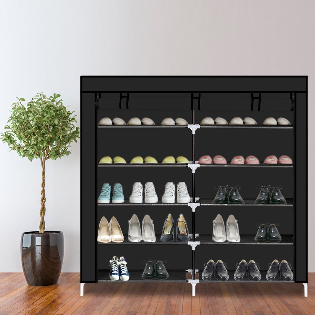 FCH Schuhregal, 6 Ebenen mit 12 Fächern,Vliesstoff Produktbild 2