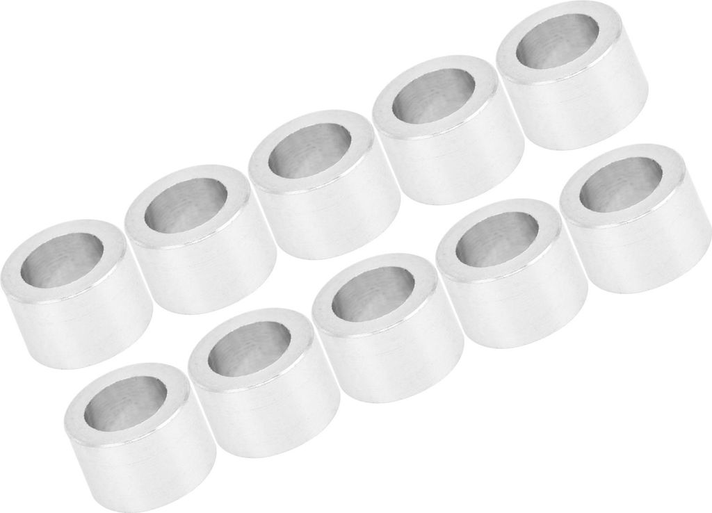 Distanzstück aus Aluminiumlegierung, zylindrische Dichtung, Abstandshalter, Außendurchmesser 6 mm, Länge 4 mm